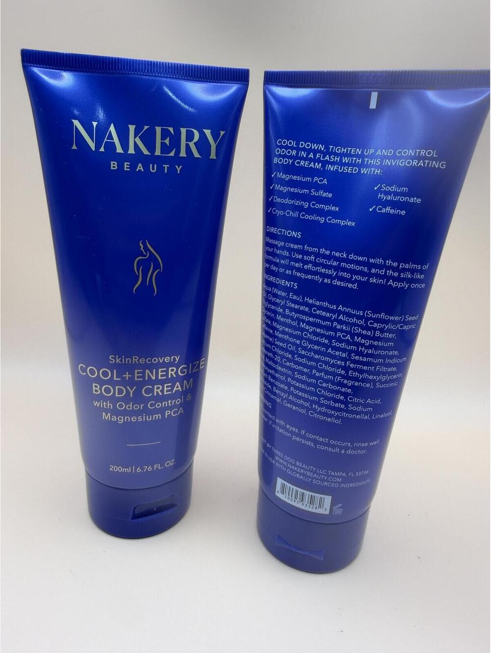 (Set of 2) Nakery Beauty Cool + Energize Body Cream 200ml - Cryo-Chill Magnesium - Picture 6 of 7